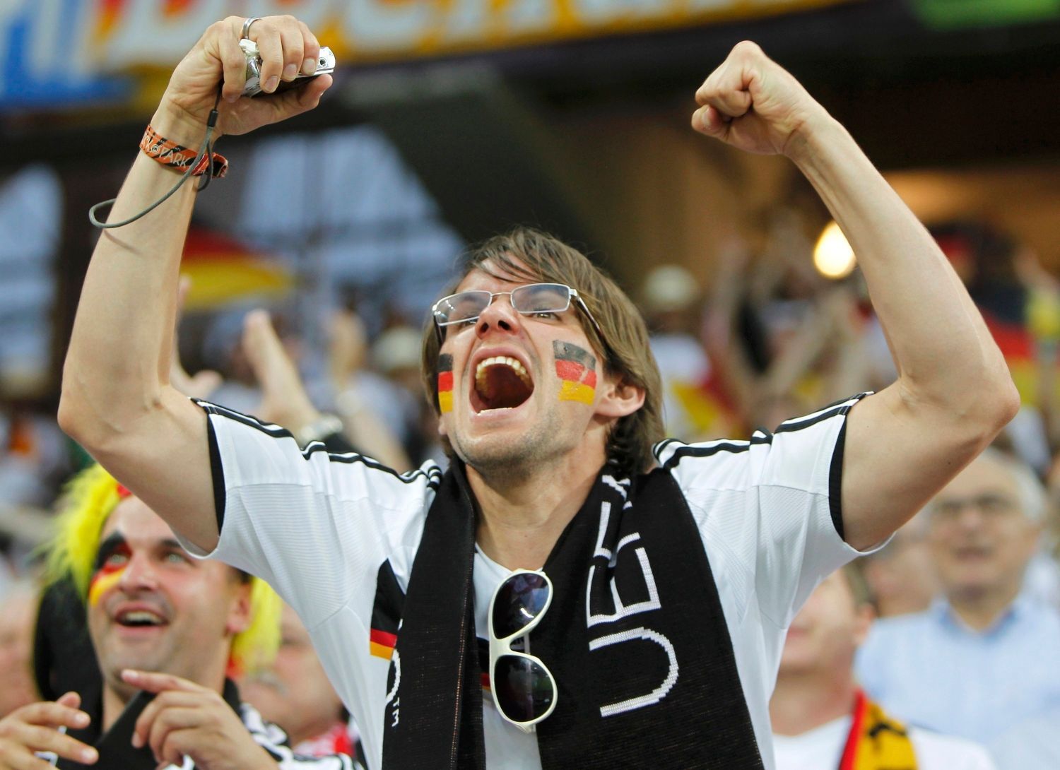 Fanoušek v utkání Německa s Portugalskem na Euru 2012