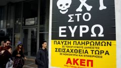 "Antireklama" na euro v Aténách.