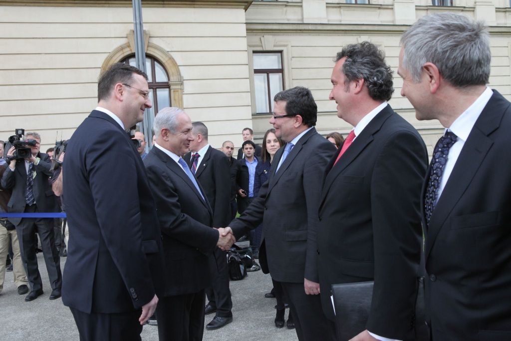 Izraelský premiér Benjamin Netanjahu na historické návštěvě Prahy