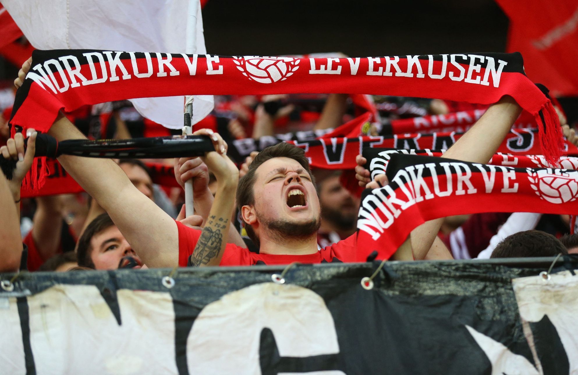 Fanoušci Bayeru Leverkusen