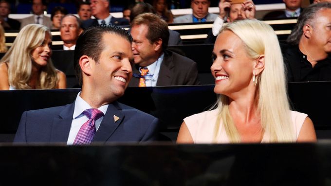 Donald Trump junior s manželkou.