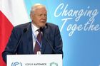 Vůdci, svět je ve vašich rukou! varuje uznávaný přírodovědec na konferenci o klimatu