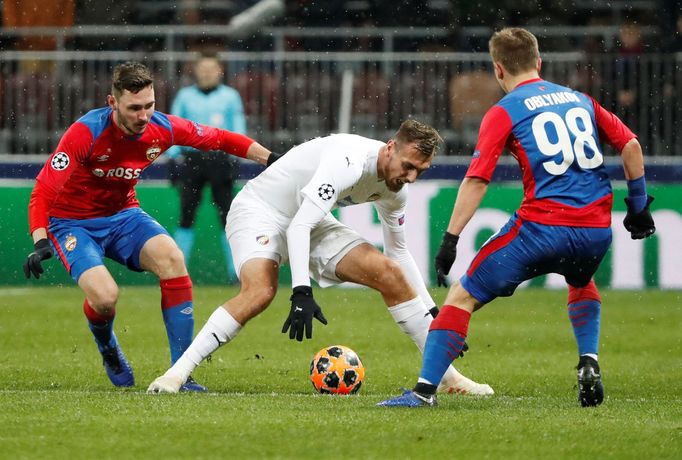 fotbal, Liga mistrů 2018/2019, CSKA Moskva - Plzeň, Tomáš Chorý