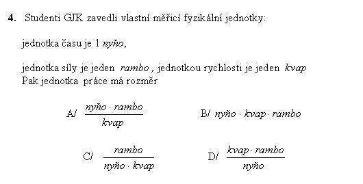 Test - gympl - uzavřené úlohy - 4