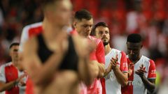 Smutek Slavie po odvetě 3. předkola LM Slavia - Ferencváros