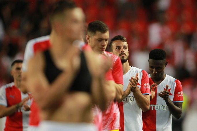 Smutek Slavie po odvetě 3. předkola LM Slavia - Ferencváros