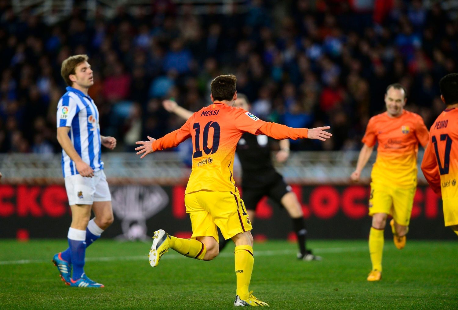 španělská liga, San Sebastian - FC Barcelona: Lionel Messi