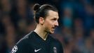 PSG's Zlatan Ibrahimovic looks dejected