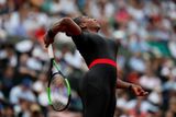 Serena upoutala fanoušky černým panteřím oblekem.