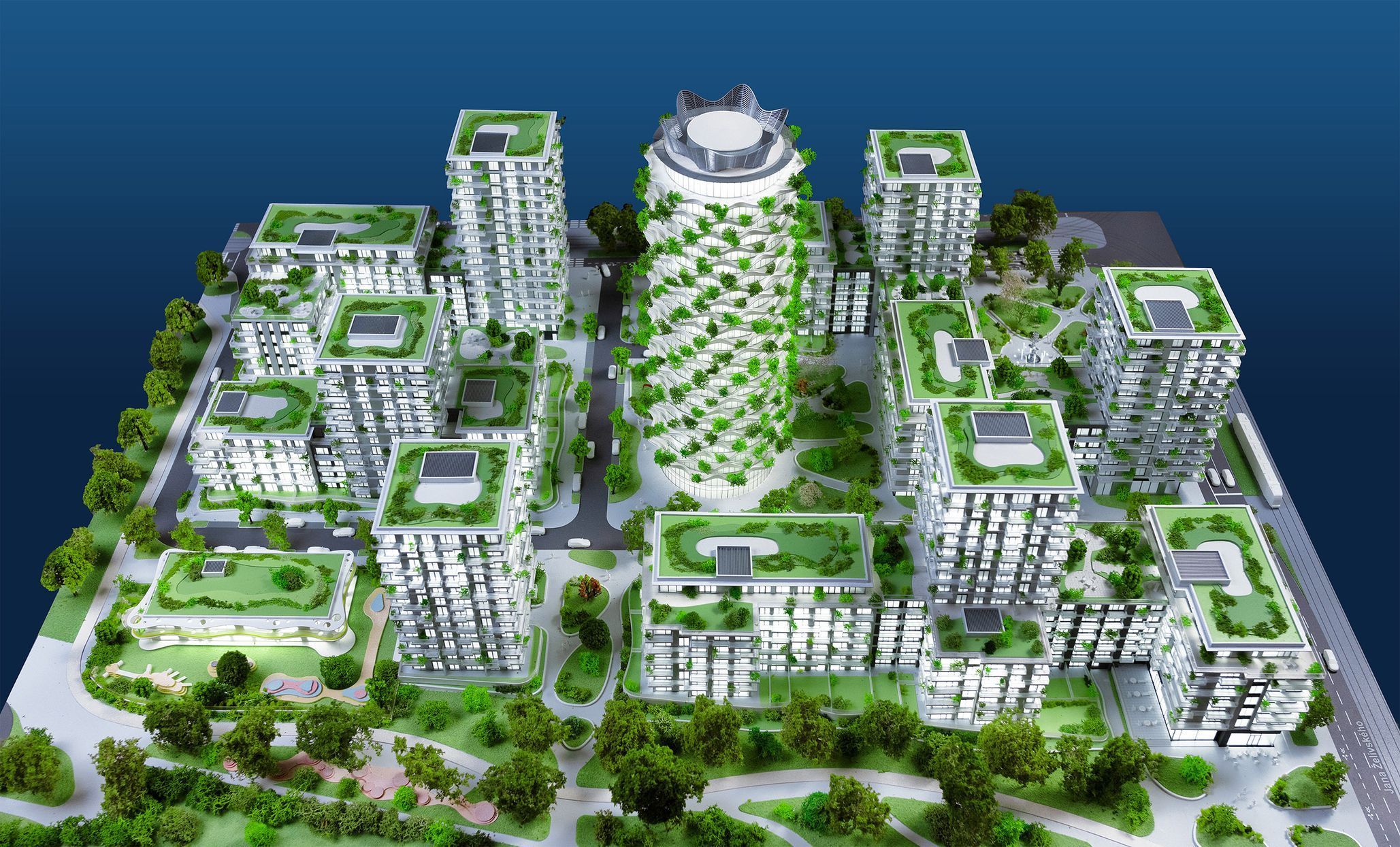 Centrum Nového Žižkova vizualizace