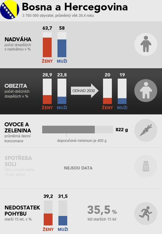 grafika - obezita - země