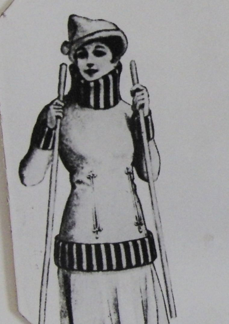 Historie lyžování - lyžařka