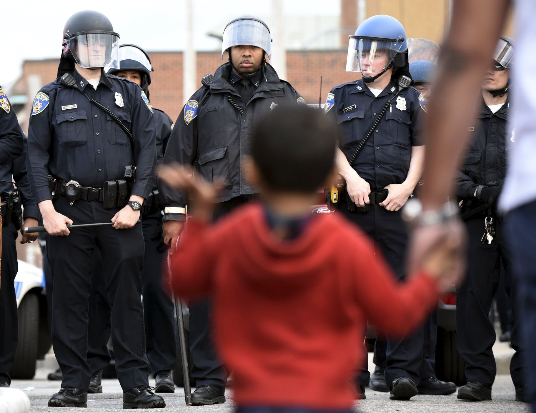 USA - Baltimore - nepokoje - policie