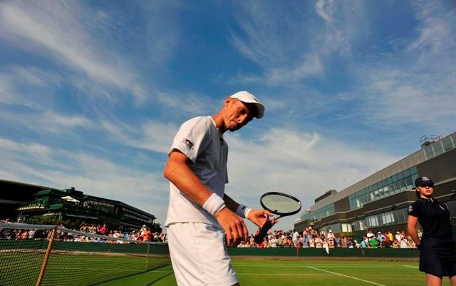 Nikolaj Davyděnko na Wimbledonu.
