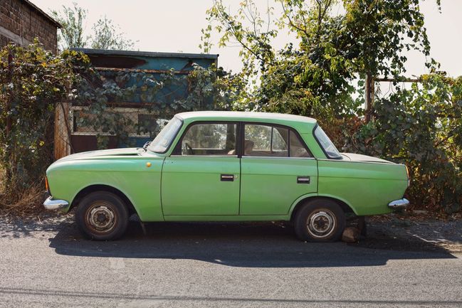 Zelené auto