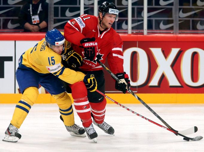 Hokej, MS 2013, Kanada - Švédsko: Jordan Staal - Oscar Lindberg