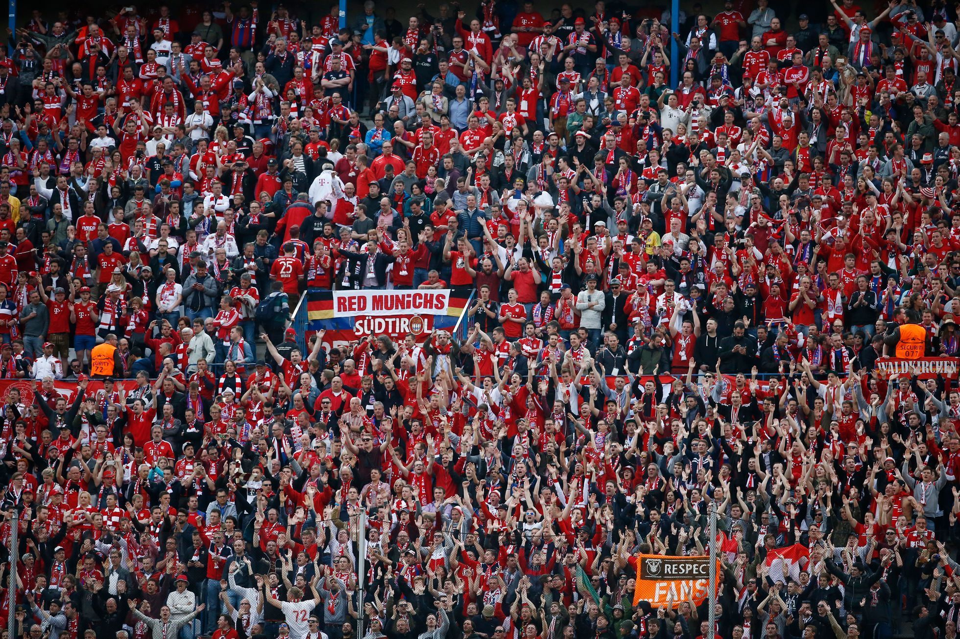 LM, Atlético-Bayern: fanoušci Bayernu