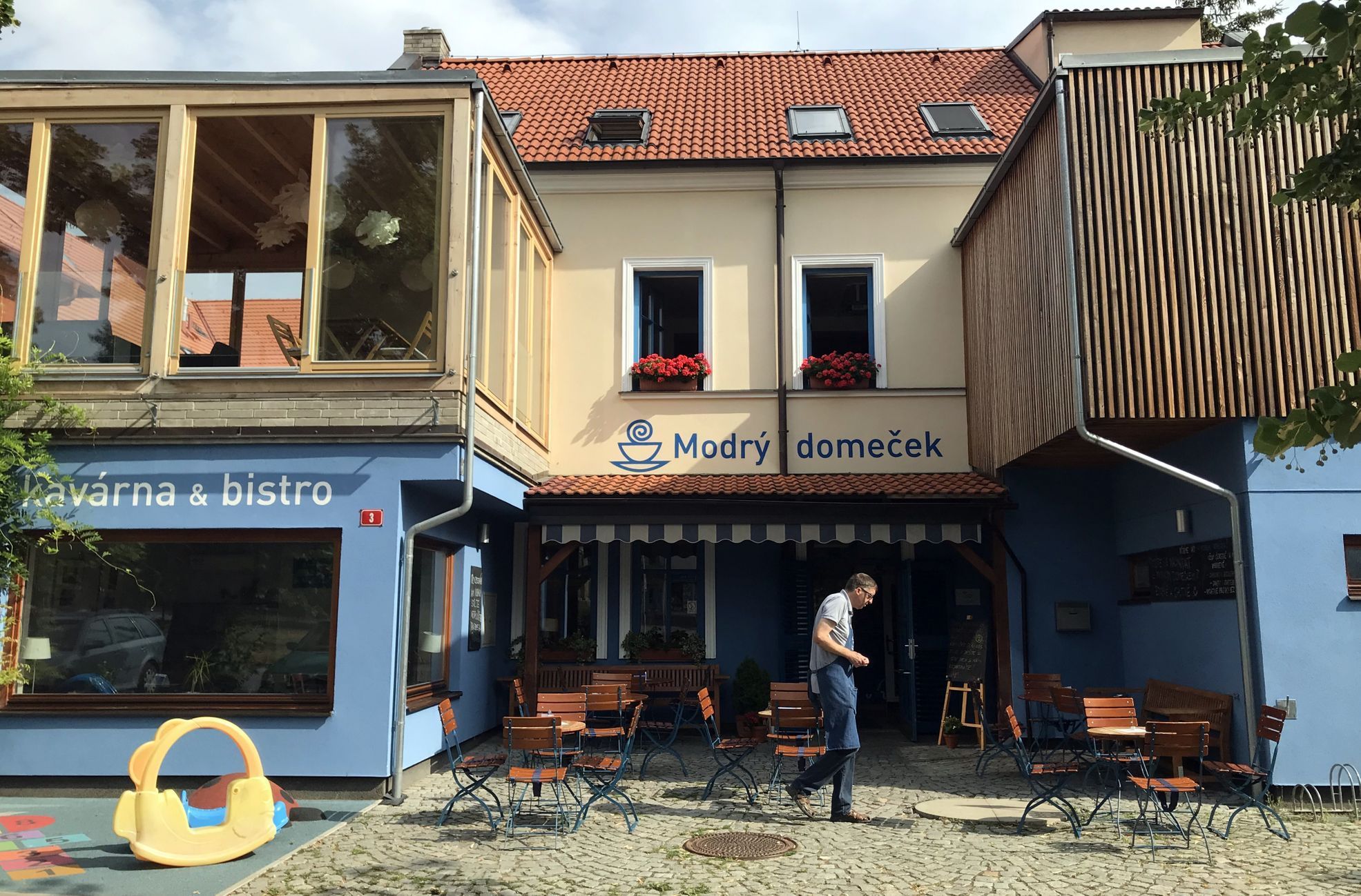 Kavárna Modrý domeček v Řevnicích u Prahy