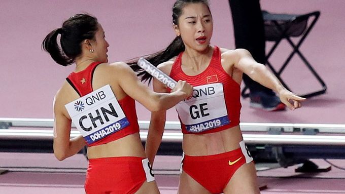 Čínská ženská štafeta na MS v atletice, Dauhá 2019