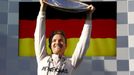 Mercedes F1 driver Nico Rosberg on the podium after winning the Australian Formula One Grand Prix in Melbourne. REUTERS/Jason Reed