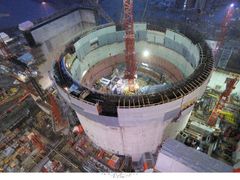 Stavba jaderné elektrárny na finském ostrově Olkiluoto, dodavatelem je francouzsko-německé konsorcium Areva Siemens