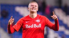 Erling Haaland v dresu Salcburku