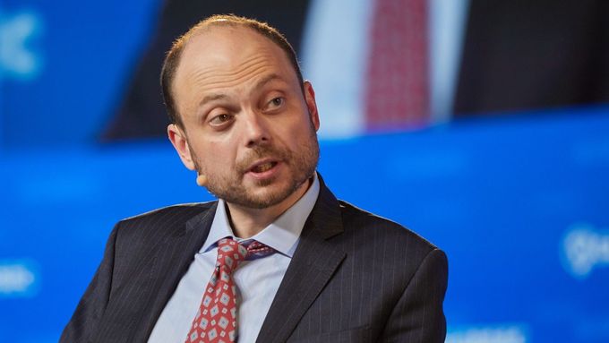 Ruský opoziční politik a novinář Vladimir Kara-Murza na 19. ročníku bezpečnostní konference Globsec 31. srpna 2024 v Praze