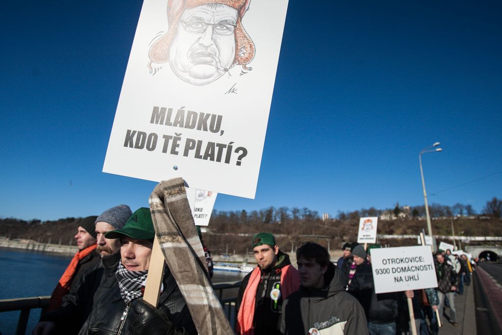 Demonstrace za prolomení těžebních limitů