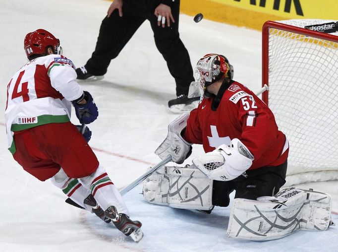 MS v hokeji 2012: Švýcarsko - Bělorusko (trestné střílení, Grabovski