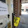A gas station in Mt. Pleasant S.C. alerts motorist that it is out of gas due to the heavy demand caused by Hurricane Florence.