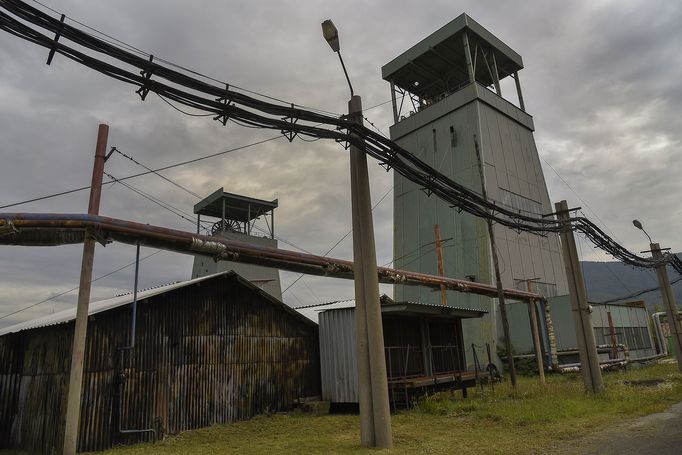 Trojanovice u Frenštátu pod Radhoštěm. Areál uhelného dolu Frenštát, který se bude likvidovat.