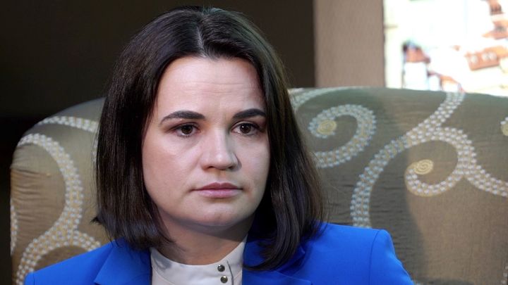 Bělorusové nejsou ochotni bojovat proti Ukrajině, ujišťuje Cichanouská. Je pro sankce; Zdroj foto: DVTV