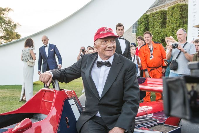 Niki Lauda na Festivalu rychlosti v Goodwoodu
