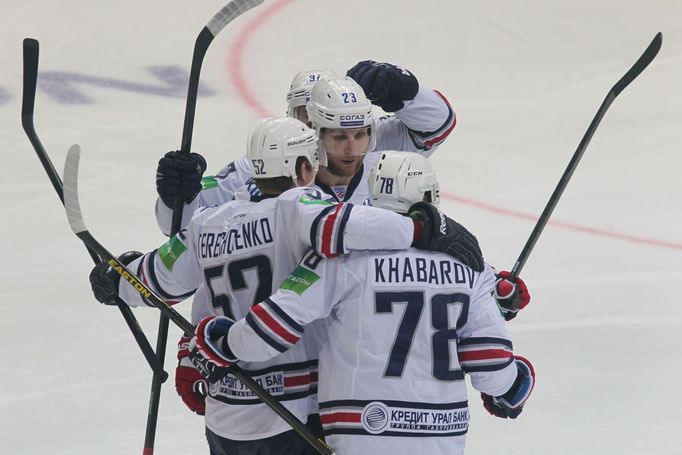 Lev Praha vs. Magnitogorsk, čtvrté finále KHL v O2 aréně