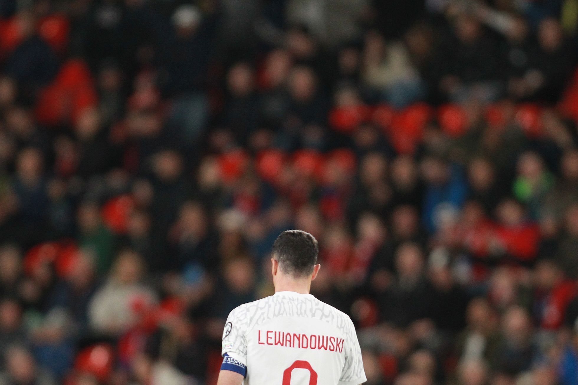 Robert Lewandowski v kvalifikaci ME 2024 Česko - Polsko