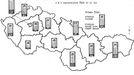 Přehled, jak lidé v roce 1978 poslouchali v jednotlivých krajích západní rozhlas (studie ÚVVM).