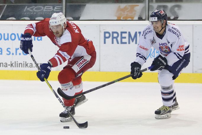 HC Slavia Praha - HC Benátky nad Jizerou, WSM liga 2016/17. ZDeněk Kubica, Adam Chlapík