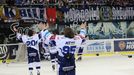 Čtvrté finále extraligy Kometa Brno vs. Liberec, oslavy