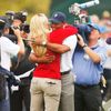 Lindsey Vonnová a Tiger Woods na prezidentském turnaji v USA