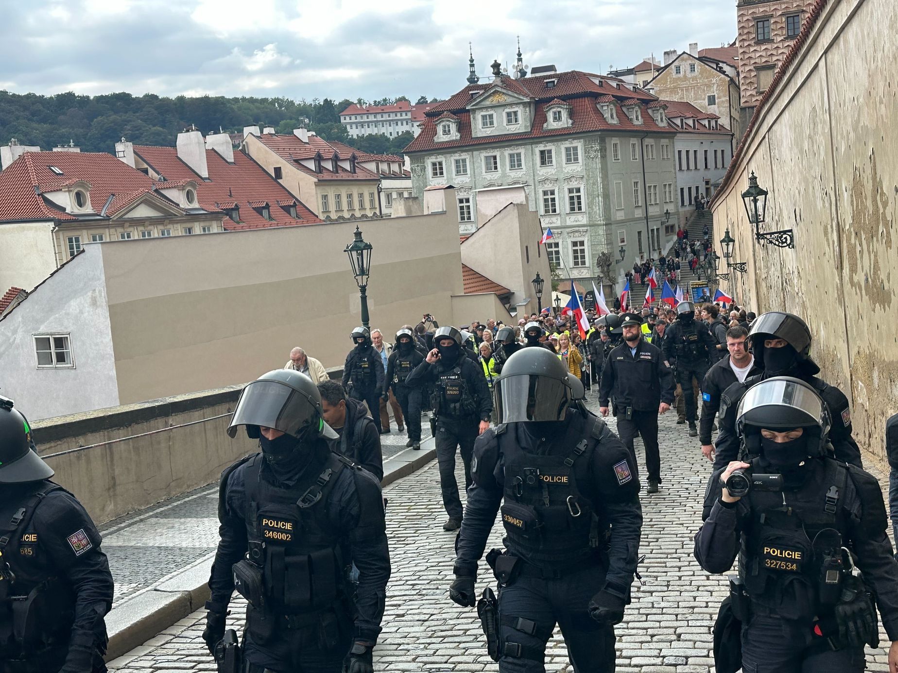 Demonstrace Pražský hrad 27. 9. 2025
