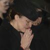 Pohřeb Karla Svobody - jeho žena Vendula