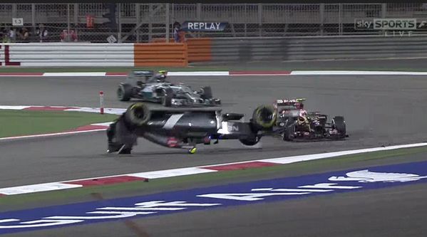 F1 Bahrajn 2014: Esteban Guttiérez, Sauber a Pastor Maldonado, Lotus