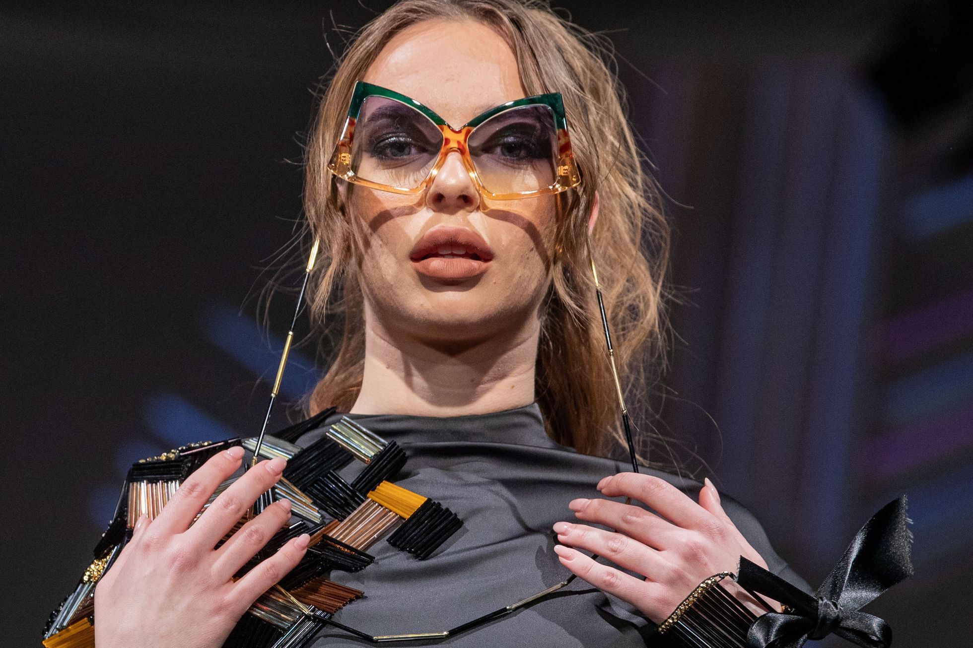 Módní přehlídka Made in Jablonec, šperky, bižuterie, móda, modelka