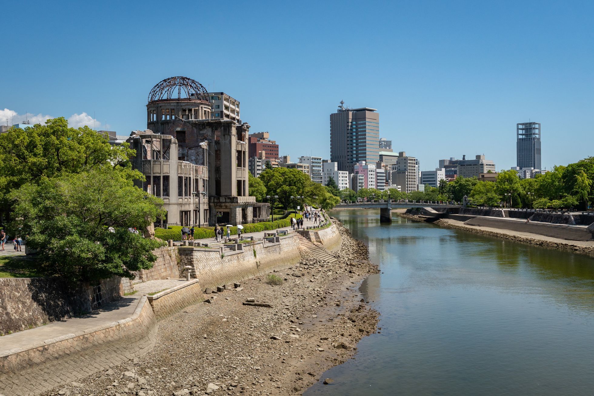 Hirošima, Japonsko, atomová bomba, Památník míru, trosky, reportáž
