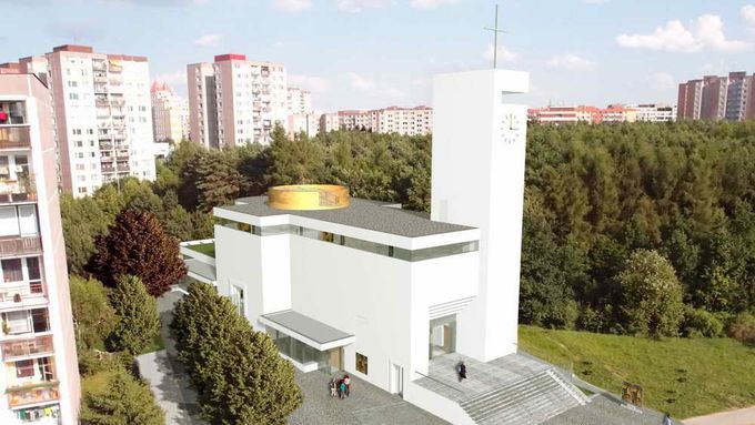 Foto: Na pražském Barrandově by měl vyrůst nový kostel s komunitním centrem