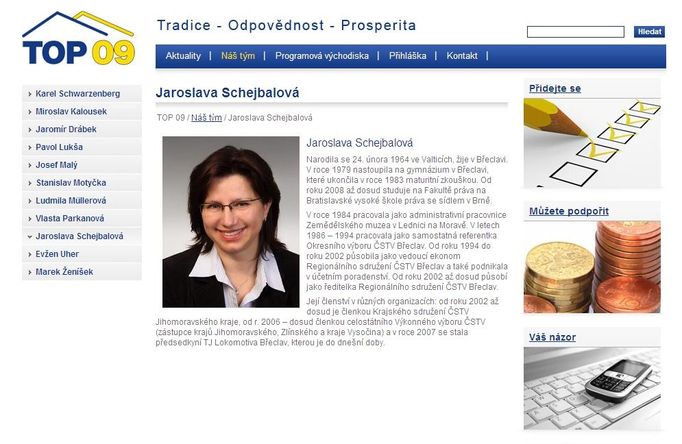 Jaroslava Schejbalová působí jako ředitelka Regionálního sdružení ČSTV Břeclav.