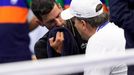 Novak Djokovič v utkání 3. kola US Open 2025