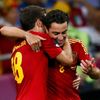 Finále Eura: Španělsko - Itálie (Xavi a Jordi Alba se radují z druhého gólu)