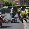 Mikel Landa padá v 9. etapě na Tour de France 2018