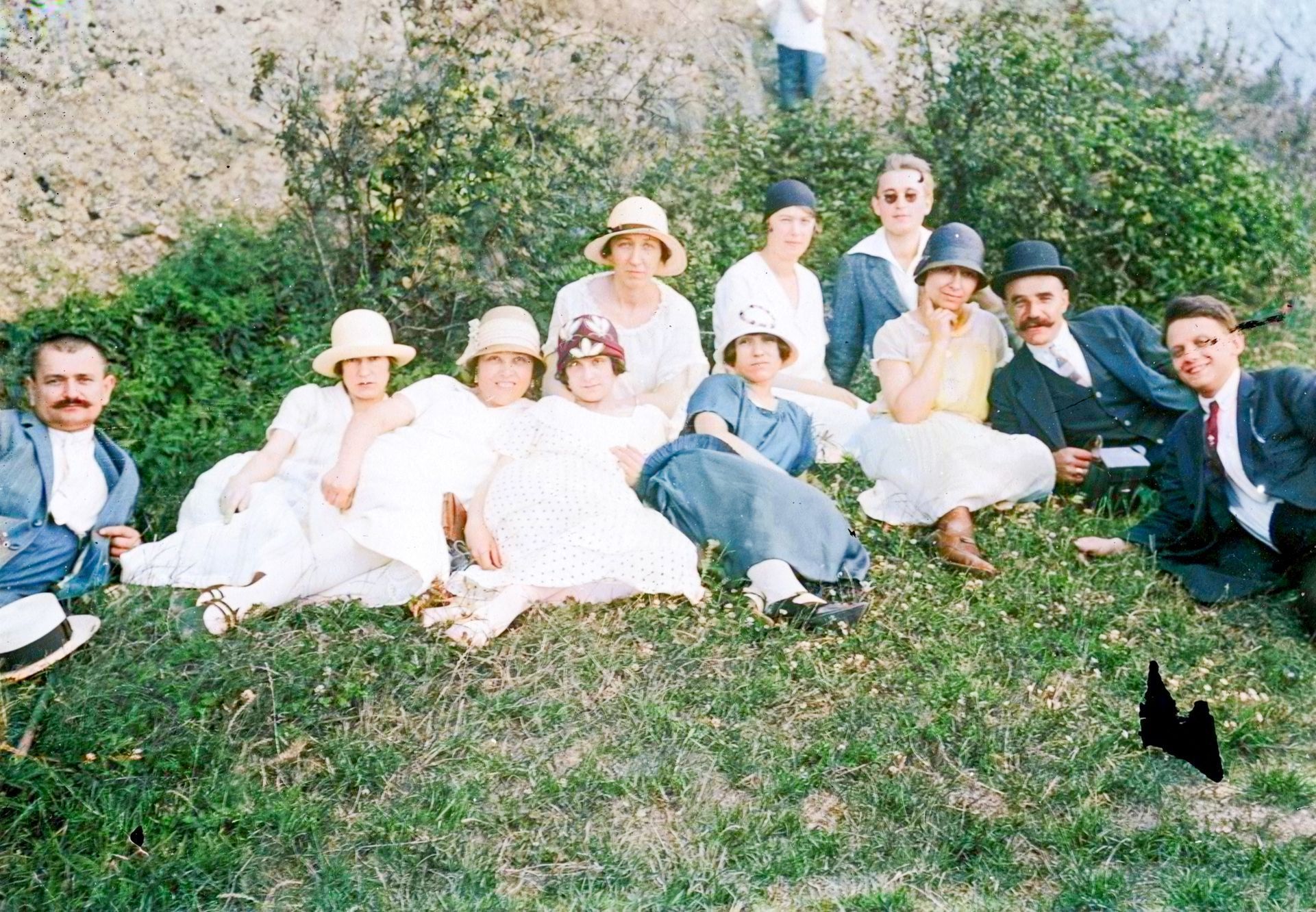 Tenkrát v létě, léto. Retro. Historie. Kolorované fotografie, Zahraničí, Fortepan